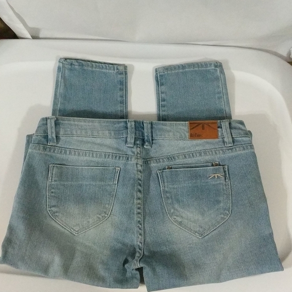 𝅺Lee Cooper Super Rave Distressed Skinny Light Wash Jeans - size 27 - Picture 8 of 10